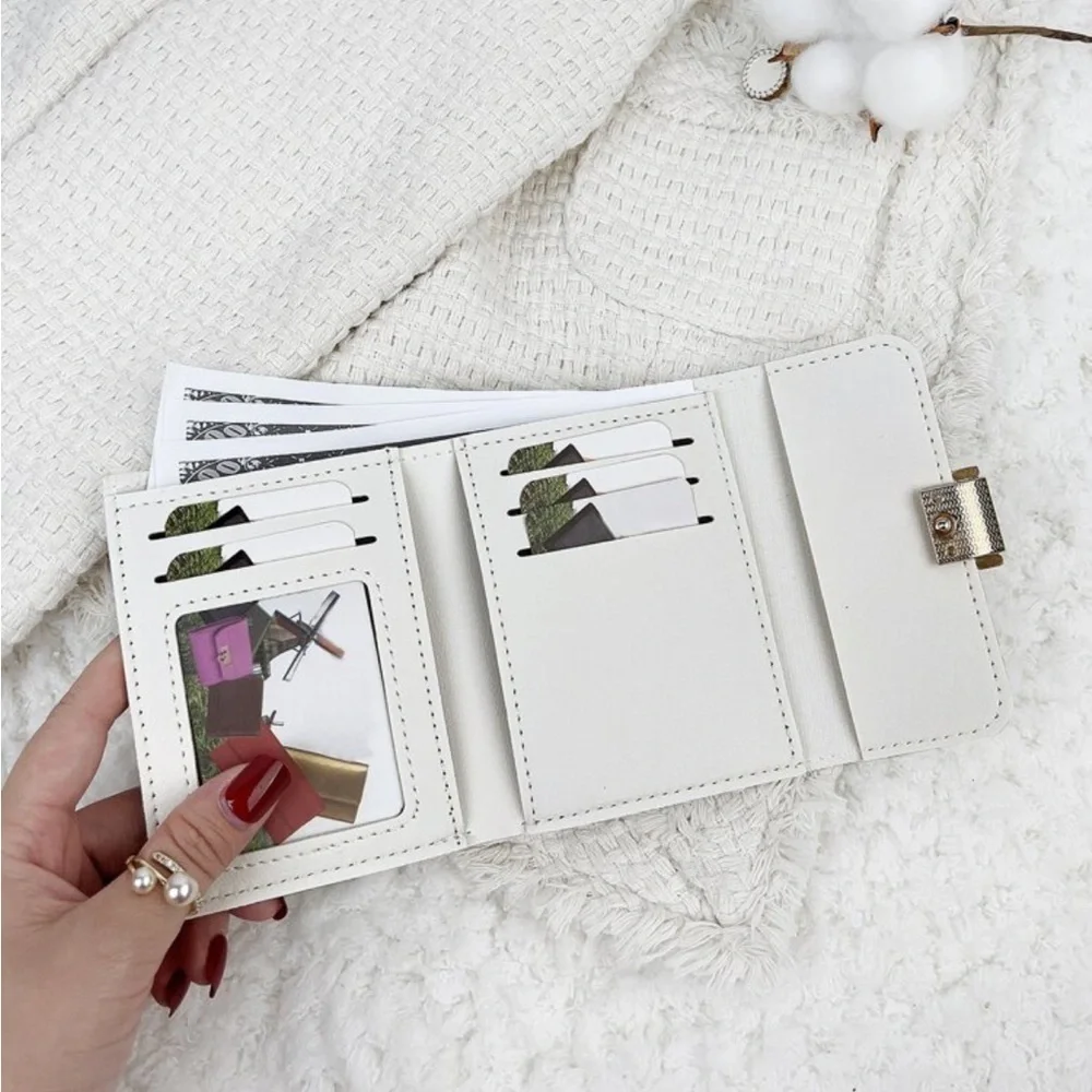 ⚠️Clearance White Bifold Fashion Wallet / Cardholder - Picture 3 of 4